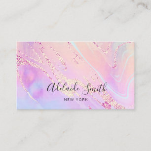 Carte De Visite élégant design bleu violet