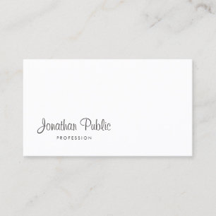Carte De Visite Élégant Design Chic Moderne Sophistiqué