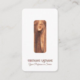 Carte De Visite Elégant design intérieur minimaliste en bois