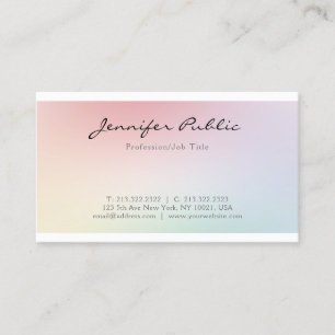 Carte De Visite Élégant design moderne chic tendance professionnel