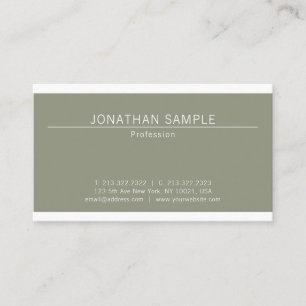 Carte De Visite Élégant design moderne élégant design tendance Pla