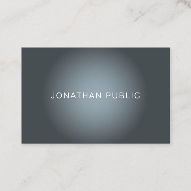 Carte De Visite Elégant design moderne tendance Plaine professionn (Devant)