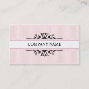 CARTE DE VISITE élégant divin vintage rose noir