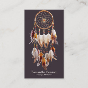 Carte De Visite Elégant Dreamcatcher Mystique Métaphysique Spiritu