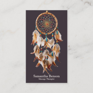 Carte De Visite Elégant Dreamcatcher Mystique Métaphysique Spiritu