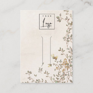 Carte De Visite Élégant écran à cheveux en ivoire de la vigne flor