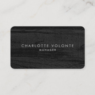 Carte De Visite Élégant élégant en bois gris foncé Art professionn