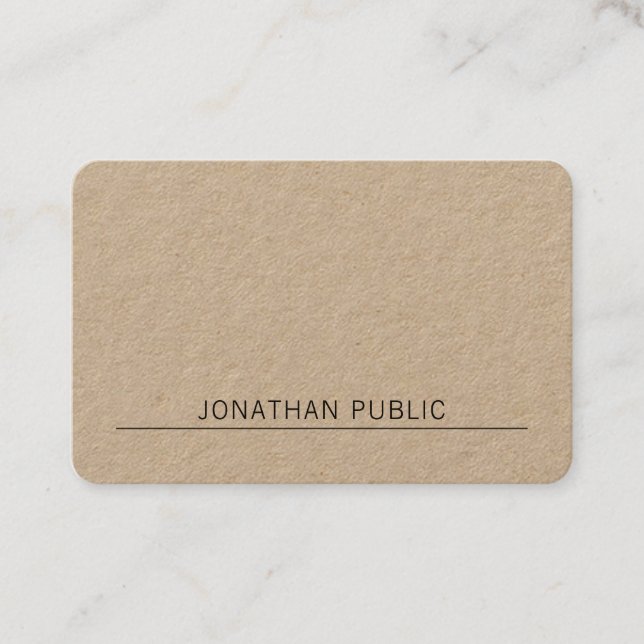 Carte De Visite Élégant élégant moderne professionnel sobre luxe (Devant)