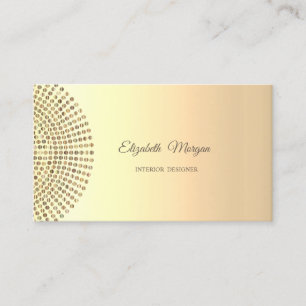 Carte De Visite Élégant élégant professionnel tendance, Dots Or