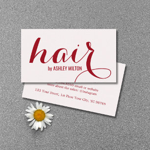 Carte De Visite Elégant élégant Vieux Cerisier Blanc Coiffeur Témé