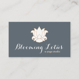 Carte De Visite Élégant enseignant de Yoga et de méditation Lotus 