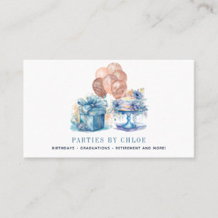 Carte De Visite Élégant Événement Fête Planificateur Gâteau Cadeau