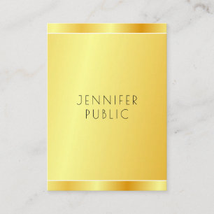 Carte De Visite Elégant Faux Gold Moderne Modèle professionnel