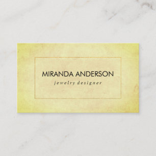 Carte De Visite Elégant Faux Golden Border Texture chic