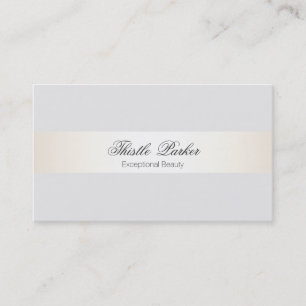 Carte De Visite Elégant & Feminine Beauté Salon Satin Look Stripe