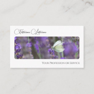 Carte De Visite Élégant fleuriste de la floraison calligraphie QR-