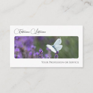 Carte De Visite Élégant fleuriste de la floraison calligraphie QR-