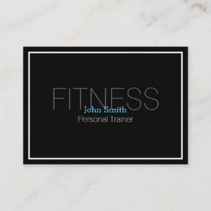 Carte De Visite Élégant formateur de fitness personnel moderne