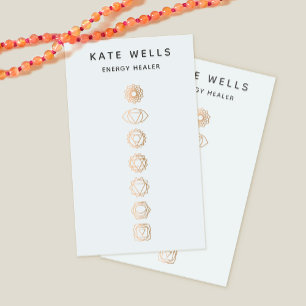 Carte De Visite Elégant Gold Chakra Spirituel Energy Worker