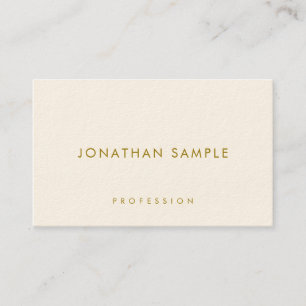 Carte de visite Elegant Gold Texte Moderne Luxueux