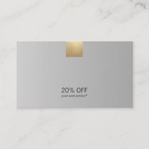 Carte De Visite Élégant Gradient Gradient Or Remise