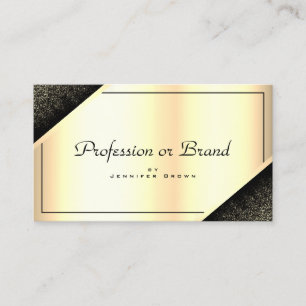 Carte De Visite Elégant Gradient Or Luxe Horaires D'Ouverture