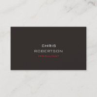 Carte de visite élégant gris clair rouge attrayant