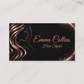 Carte De Visite Elegant Hair Salon Business Card
