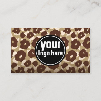 Carte De Visite Elegant Leopard Cheetah