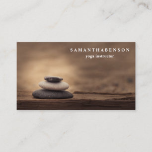 Carte De Visite Elégant logo couleur de l'eau Zen Yoga Soigner la 