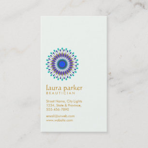 Carte De Visite Élégant Lotus Fleur Yoga Méditation Spa de santé