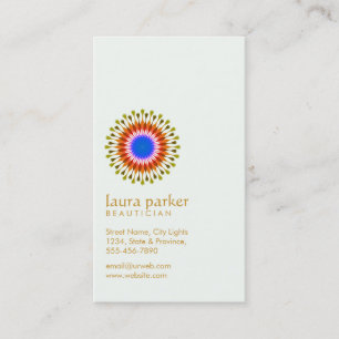 Carte De Visite Élégant Lotus Fleur Yoga Méditation Spa de santé