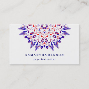 Carte De Visite Élégant Lotus Logo Yoga Méditation Bien-être