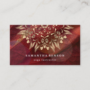 Carte De Visite Élégant Lotus Lotus Logo Yoga Méditation Bien-être