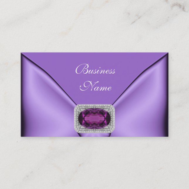 Carte de visite Elegant Mauve Purple Jewel (Devant)