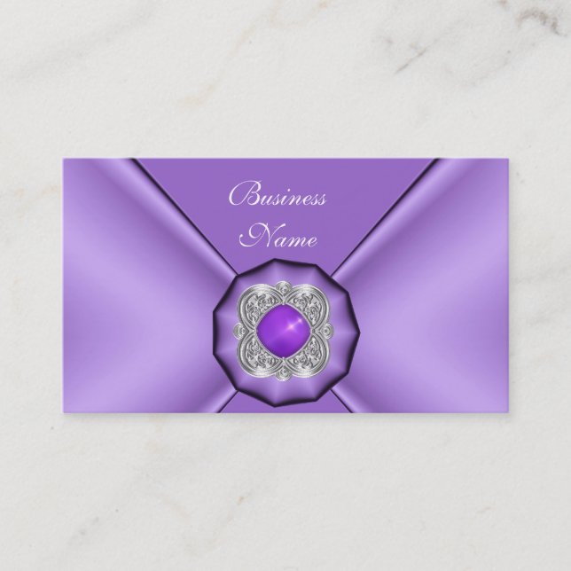 Carte de visite Elegant Mauve Purple Jewel (Devant)