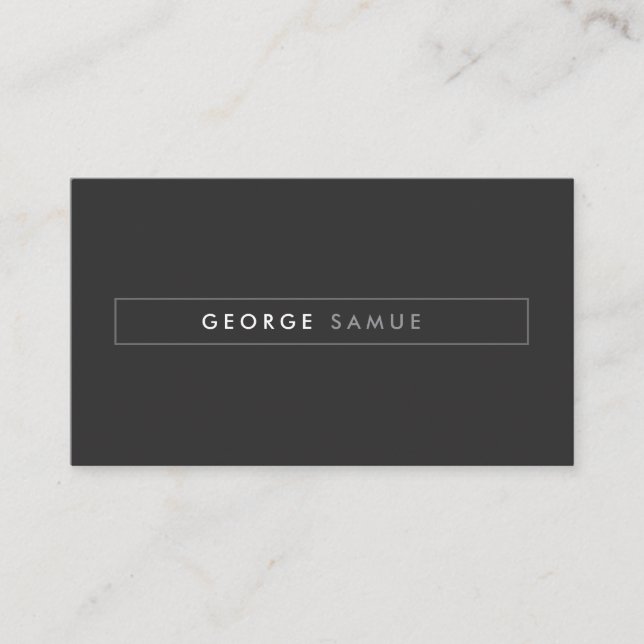Carte De Visite Elegant Minimal Business Branding (Devant)