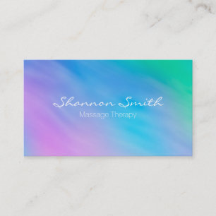 Carte De Visite Élégant minimal d'aquarelle de ciel mou