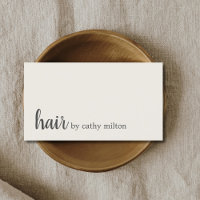 Élégant minimal Hair-off-White