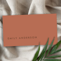 ÉLÉGANT MINIMAL SIMPLE TERRACOTTE MODERNE RUST