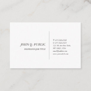 Carte De Visite Élégant minimaliste Modèle professionnel modern