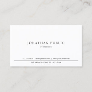 Carte De Visite Élégant minimaliste moderne Classic professionnel