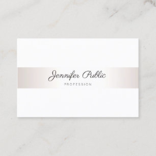 Carte De Visite Élégant minimaliste moderne écrit à la main