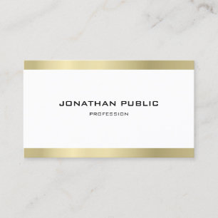 Carte De Visite Élégant Minimaliste Moderne Professionnel Branché