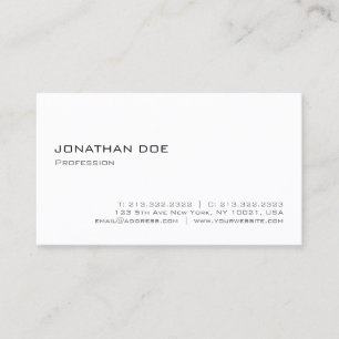Carte De Visite Élégant minimaliste moderne professionnel élég