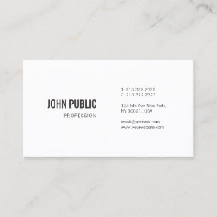 Carte De Visite Élégant minimaliste moderne Professionnel simple