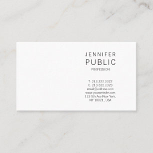 Carte De Visite Élégant Minimaliste Moderne Propre Simple Professi