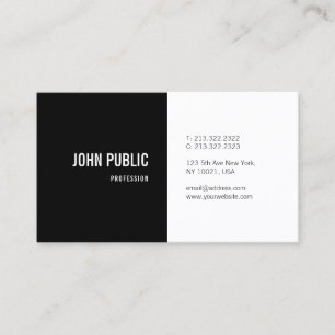 Carte De Visite Élégant minimaliste personnalisé moderne professio