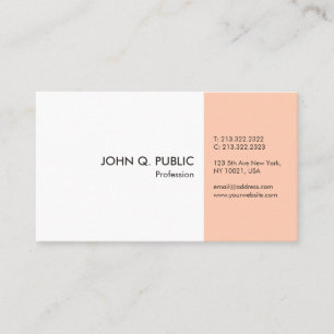 Carte De Visite Élégant minimaliste personnalisé moderne professio
