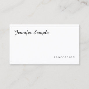 Carte De Visite Élégant Minimaliste Professionnel Moderne Simple